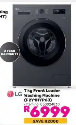 Game LG 7 kg Front Loader Washing Machine (F2Y1HYP6J) offer
