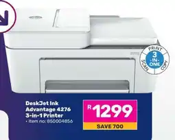 Game DeskJet Ink Advantage 4276 3-in-1 Printer offer
