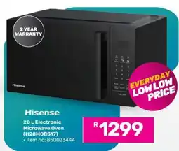 Game Hisense 28 L Electronic Microwave Oven (H28MOBS17) offer