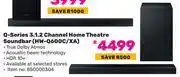 Game Samsung Q-Series 3.1.2 Channel Home Theatre Soundbar HW-Q600C/XA offer