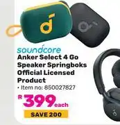 Game Soundcore Anker Select 4 Go Speaker Springboks Official Licensed Product-Each offer