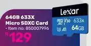 Game Lexar 64GB 633X Micro SDXC Card offer