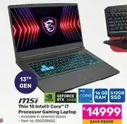 Game MSI Thin 15 Intel Core i7 Processor Gaming Laptop 850028602 offer