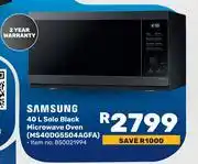 Game Samsung 40Ltr Solo Black Microwave Oven MS40DG5504AGFA offer