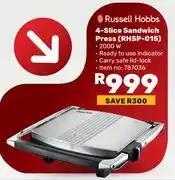 Game Russell Hobbs 4-Slice Sandwich Press RHSP-015 offer