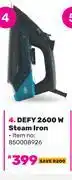 Game Defy 2600W Steam Iron 850008926 offer