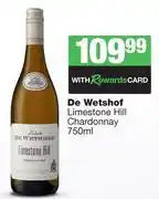 Spar Tops De Wetshof Limestone Hill Chardonnay-750ml offer