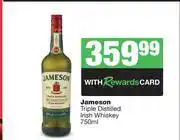 Spar Tops Jameson Triple Distilled Irish Whisky-750ml offer