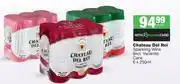Spar Tops Chateau Del Rei Sparkling Wine Cans-6 x 250ml Per Pack offer