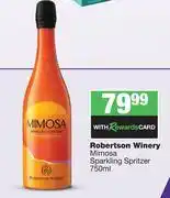 Spar Tops Robertson Winery Mimosa Sparkling Spritzer-750ml offer