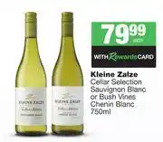 Spar Tops Kleine Zalze Cellar Selection Sauvignon Blanc Or Bush Vines Chenin Blanc-750ml Each offer