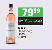 Spar Tops KWV Roodeberg Rose-750ml offer