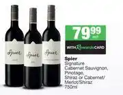 Spar Tops Spier Signature Cabernet Sauvignon,Pinotage,Shiraz Or Cabernet/Merlot/Shiraz-750ml Each offer