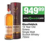 Spar Tops Glenfiddich 15 Year Old Solera Single Malt Scotch Whisky-750ml offer