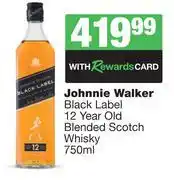 Spar Tops Johnnie Walker Black Label 12 Year Old Blended Scotch Whisky-750ml offer