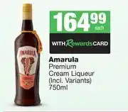 Spar Tops Amarula Premium Cream Liqueur-750ml Each offer