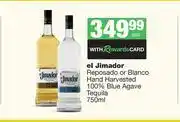 Spar Tops El Jimador Reposado Or Blanco Hand Harvested 100% Blue Agave Tequila-750ml Each offer