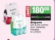 Spar Tops Belgravia Gin & Dry Lemon Handies-For 2 x 6 x 275ml offer
