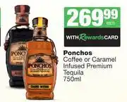 Spar Tops Ponchos Coffe Or Caramel Infused Premium Tequila-750ml Each offer