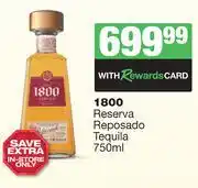 Spar Tops 1800 Reserva Reposado Tequila-750ml offer