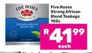 Game Five Roses Strong African Blend Teabags-102s Each offer