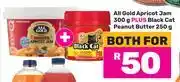 Game All Gold Apricot Jam 300g Plus Black Cat Peanut Butter 250g-Both For offer