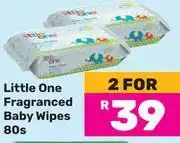 Game Little One Fragranced Baby Wipes-For 2 x 80s offer