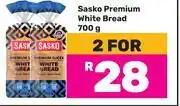 Game Sasko Premium White Bread-For 2 x 700g offer