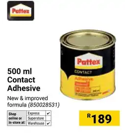 Builders Warehouse Pattex Contact Adhesive offer