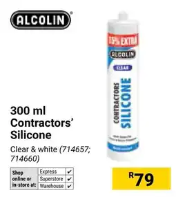 Builders Warehouse Alcolin Contractors Silicone offer