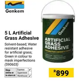 Builders Warehouse Genkem Artificial Grass Adhesive offer