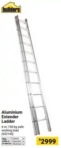 Builders Warehouse Builders Aluminium Extender Ladder offer