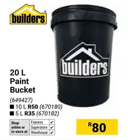 Builders Warehouse Builders Paint Bucket offer