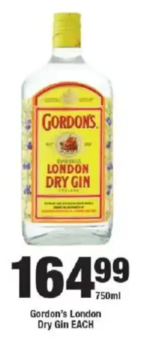OK Liquor Gordon's London Dry Gin offer