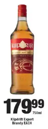 OK Liquor Klipdrift Export Brandy offer