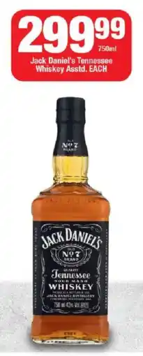 OK Liquor Jack Daniel's Tennessee Whiskey Asstd. offer
