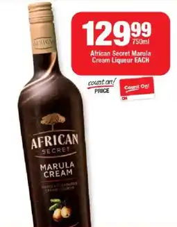 OK Liquor African Secret Marula Cream Liqueur offer