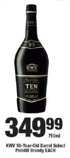 OK Liquor KWV 10-Year-Old Barrel Select Potstill Brandy offer
