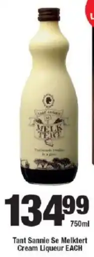 OK Liquor Tant Sannie Se Melktert Cream Liqueur offer