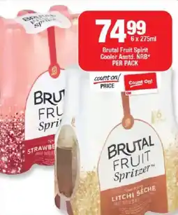 OK Liquor Brutal Fruit Spirit Cooler Asstd. NRB offer