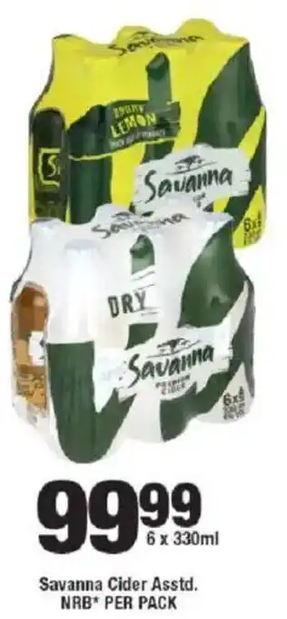 OK Liquor Savanna Cider Asstd. NRB offer