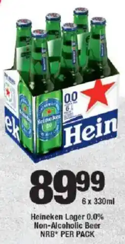OK Liquor Heineken Lager 0.0% Non-Alcoholic Beer NRB offer