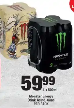 Monster Energy Drink Asstd. Cans