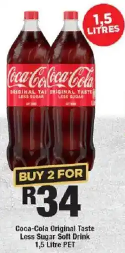 OK Liquor Coca-Cola Original Taste Less Sugar Soft Drink offer