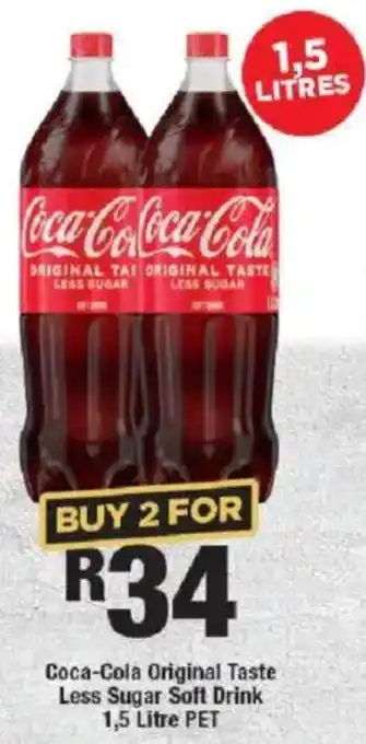 OK Liquor Coca-Cola Original Taste Less Sugar Soft Drink offer