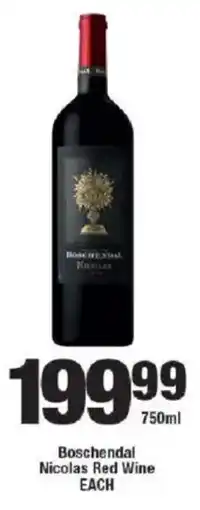 OK Liquor Boschendal Nicolas Red Wine offer