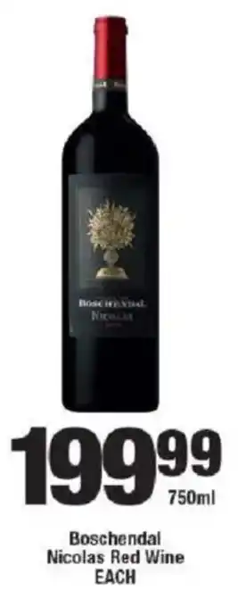 OK Liquor Boschendal Nicolas Red Wine offer