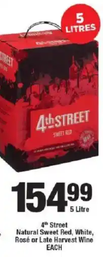 OK Liquor 4th Street Natural Sweet Red, White, Rosé or Late Harvest Wine offer