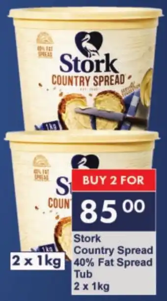 President Hyper Stork Country Spread 40% Fat Spread Tub offer