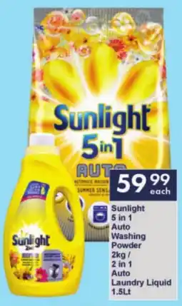 President Hyper Sunlight5 in 1 Auto Washing Powder/ 2 in 1 Auto Laundry Liquid offer
